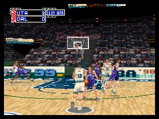 NBA in the Zone '99 (USA) In game screenshot